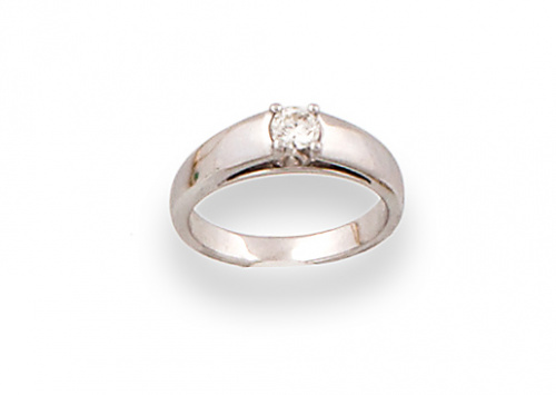 Sortija solitario de brillante de 0,25 ct
