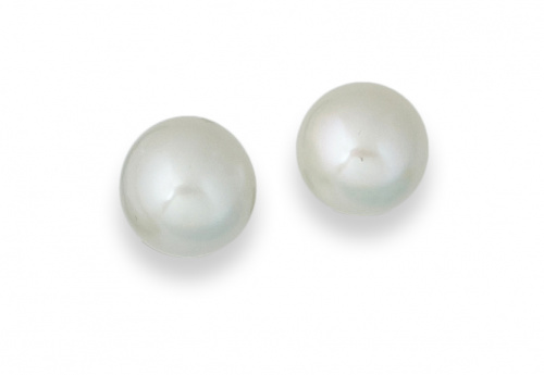Pendientes con perlas de los Mares del Sur de 12,50 a 13 mm.