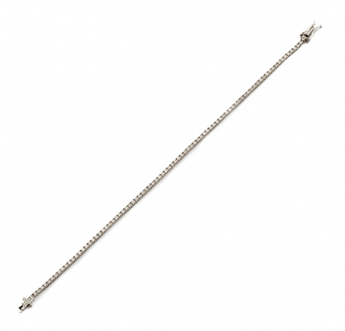 Pulsera rivière de brillantes que suman 1 ct. aprox en oro 