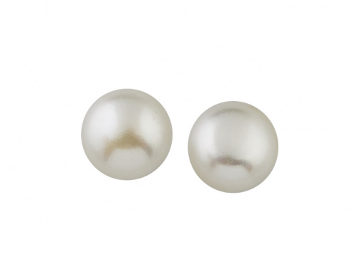 Pendientes de perlas de los mares del sur abotonadas de 13 