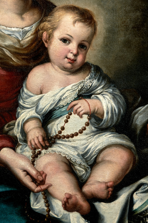 BARTOLOMÉ ESTEBAN MURILLO (1617-1682)Virgen del Rosario co