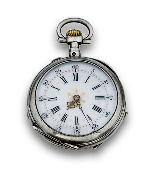 Reloj lepine de señora pps de s XX en plata .
