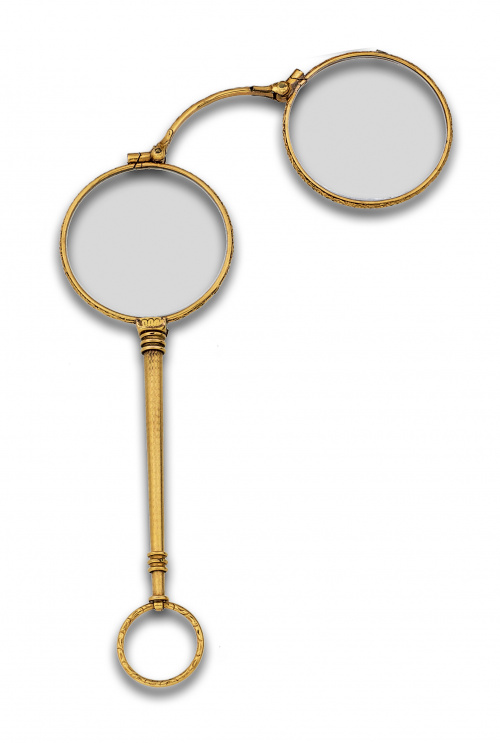 Impertinentes en metal chapado en oro pps s XX.