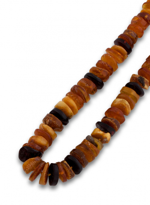 Collar años 40 de discos de ámbar natural en degrádé n dist