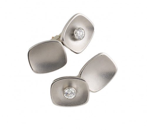 Gemelos dobles franceses años 70 con brillantes en montura 