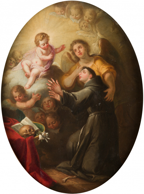 ATRIBUIDO A JOSÉ VERGARA (Valencia, 1762 - 1799)Visión de 