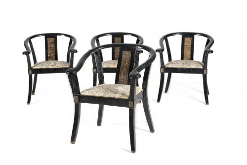 “Villa Versace chairs” conjunto de cuatro sillas en  mármol