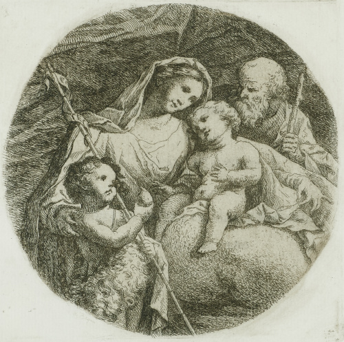 RAMÓN BAYEU (1746 - 1793)Sagrada Familia con San Juanito.