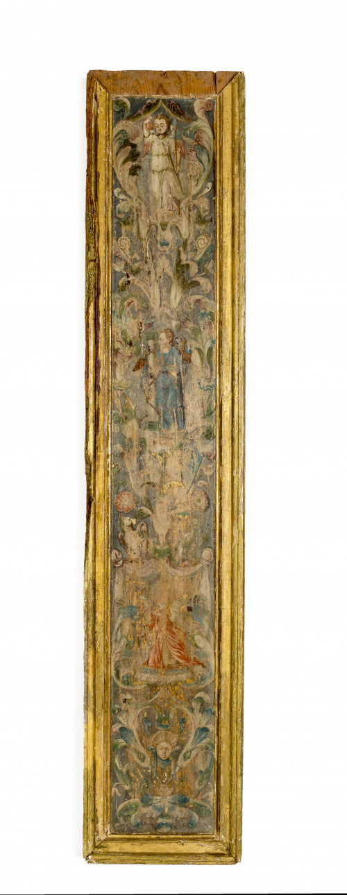 Gemelos Art-Decó circulares en nácar,con brillante en cható