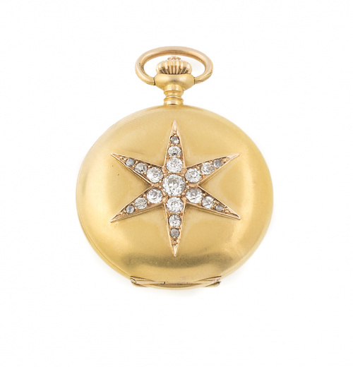 Reloj ZENITH saboneta de señora ff. S.XIX con estrella de b