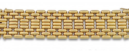 Brazalete ancho de GREGORY  con nueve bandas de piezas arti