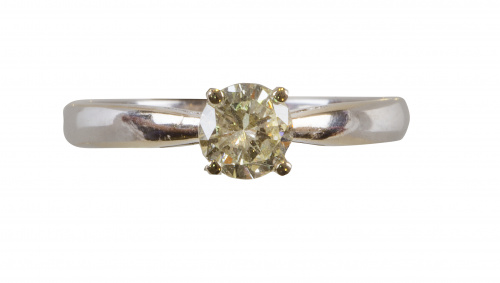 Sortija con solitario de brillante de 0,50 ct aprox 