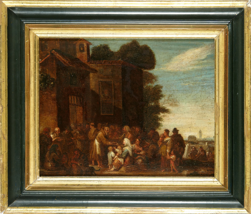 ESCUELA SEVILLANA, SIGLO XVIII“La sopa boba” y “La misa en