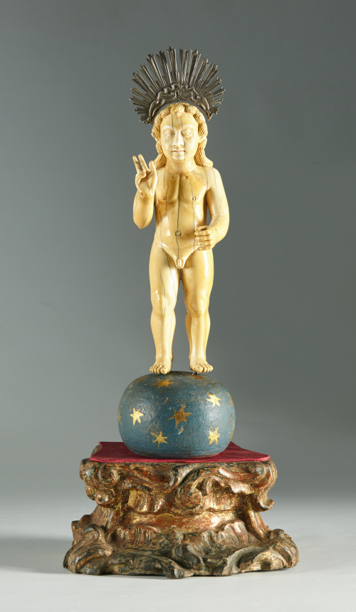 Escuela Cíngalo portuguesa, S. XVII“Salvatoris Mundi” Mar