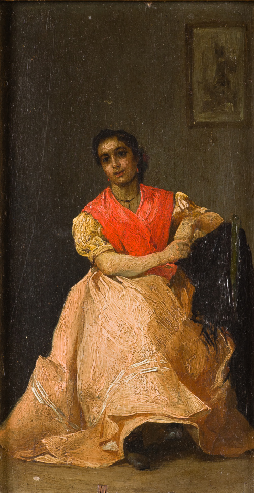ESCUELA ESPAÑOLA, SIGLO XIXAndaluza sentada