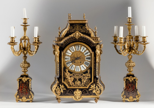 “LENOIR PARIS”Guarnición de chimenea Napoleón III, de esti