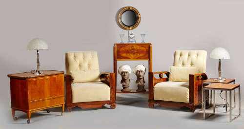 Espejo circular de madera tallada y dorada.Trabajo inglés,