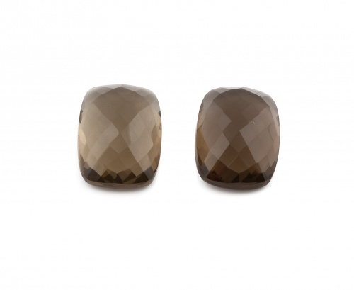 Lote compuesto por una pareja de citrinos finos de talla re