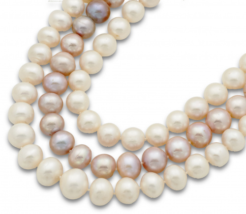 Collar de un hilo perlas mares del sur de tamaño creciente 