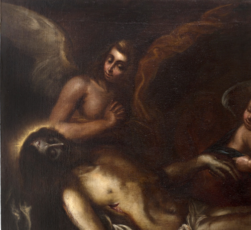 ALONSO CANO (Granada, 1601 - 1667) Cristo muerto sostenido
