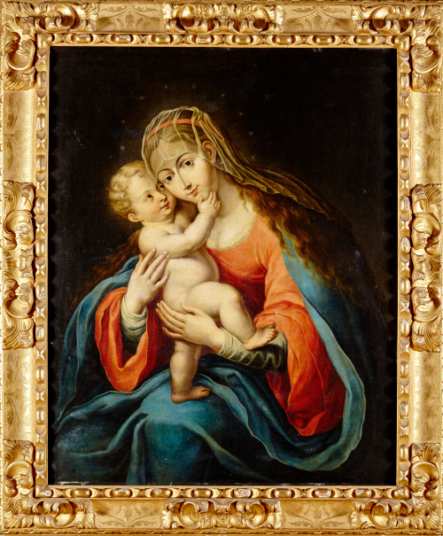 ESCUELA ESPAÑOLA, SIGLO XVIIVirgen con el Niño.