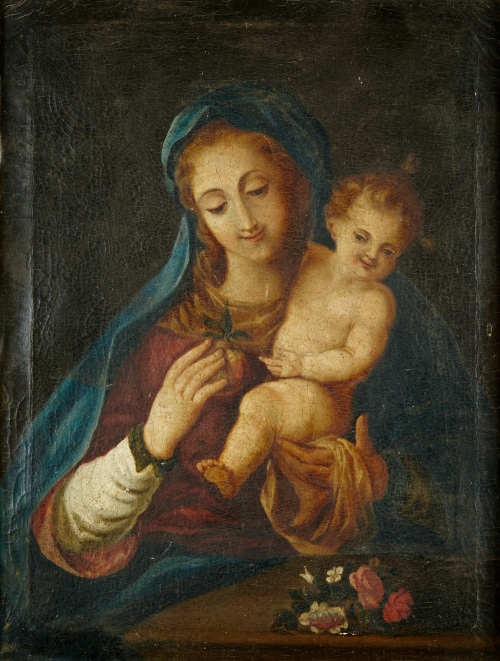 ESCUELA ITALIANA, SIGLO XVIIIVirgen con el Niño.