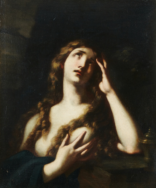 ATRIBUIDO A ANDREA VACCARO (Nápoles, 1598 - 1670)Magdalena.