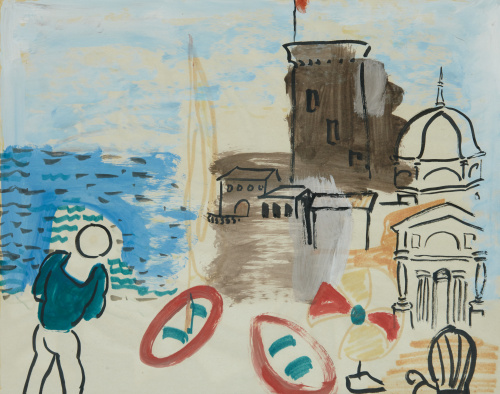 CARLOS NADAL (París, 1917-1998)El puerto, c.1979