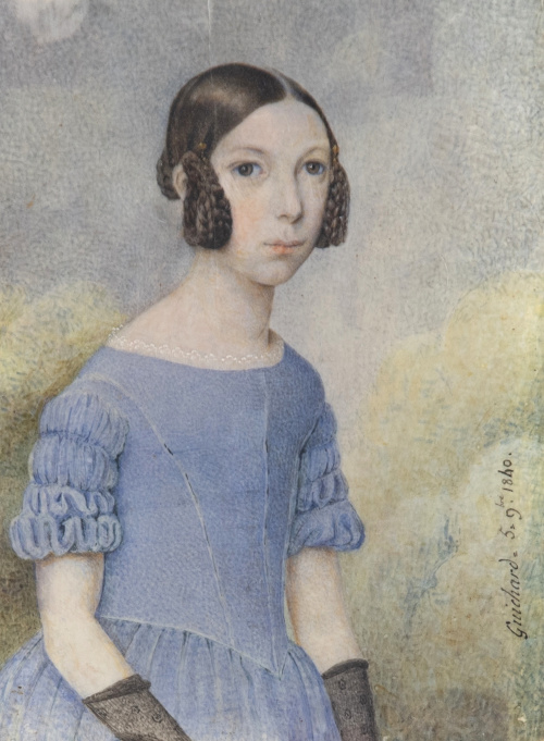 JOSEPH BENOIT GUICHARD (1806-1880)Retrato de dama