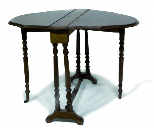 Sutherland table en madera de nogal, Inglaterra, S. XIX