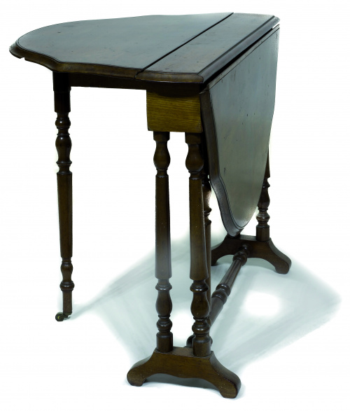 Sutherland table en madera de nogal, Inglaterra, S. XIX