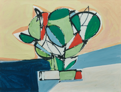 CEFERINO MORENO (Villena, 1934 - 2008)“Jarrón de flores”