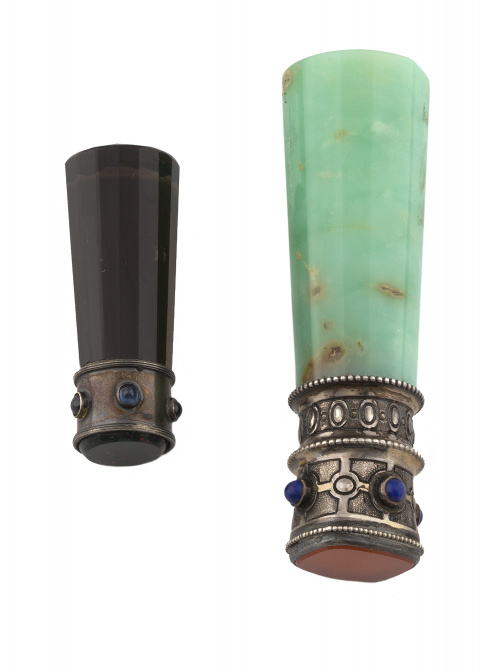 Dos sellos para lacre italianos s.XIX. en forma de columna 