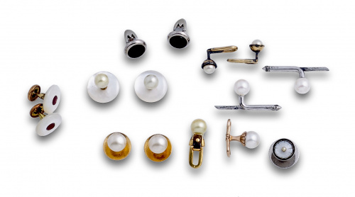 Lote de 6 parejas de botones y tres botones sueltos de pps 