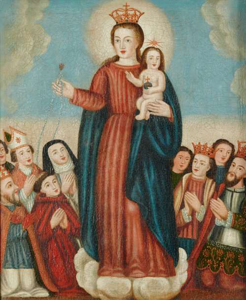 ESCUELA PORTUGUESA, SIGLO XVIIINuestra Señora del Rosario