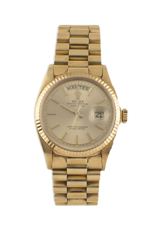 Reloj ROLEX Oyster perpetual Day Date en oro amarillo de 18