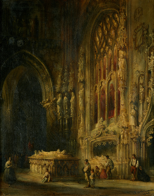 JENARO PÉREZ VILLAAMIL (El Ferrol, 1807-Madrid, 1854)Inter