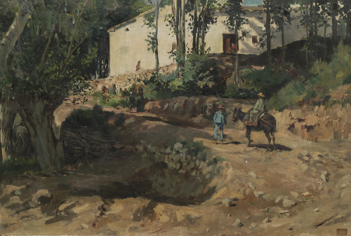 AGUSTÍN ALMAR (Valencia, finales del Siglo XIX)Labradores