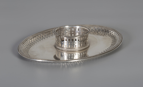 Mancerina Carlos IV de plata en su color, alero de decoraci