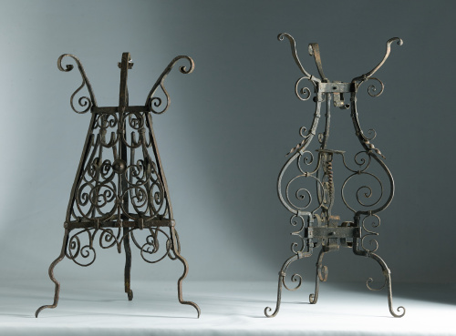 Pie de brasero en hierro forjado.Trabajo español, S. XVII