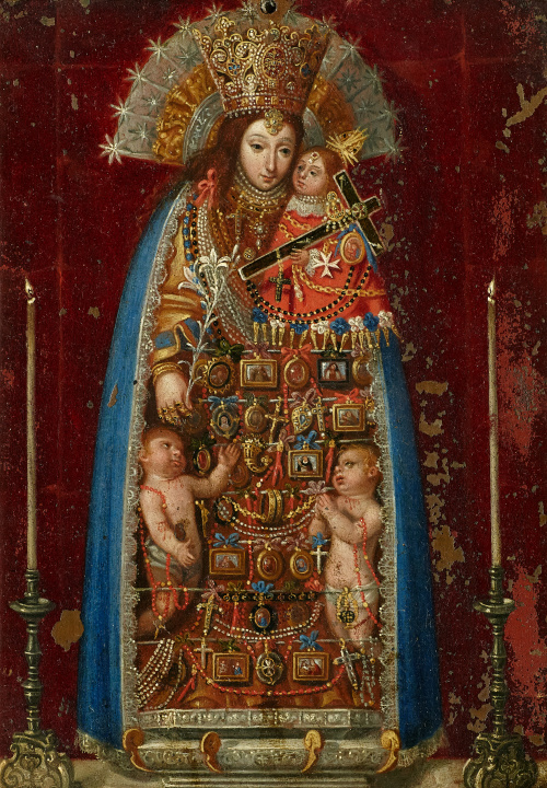 ESCUELA VALENCIANA, SIGLO XVIIVirgen de los Desamparados.