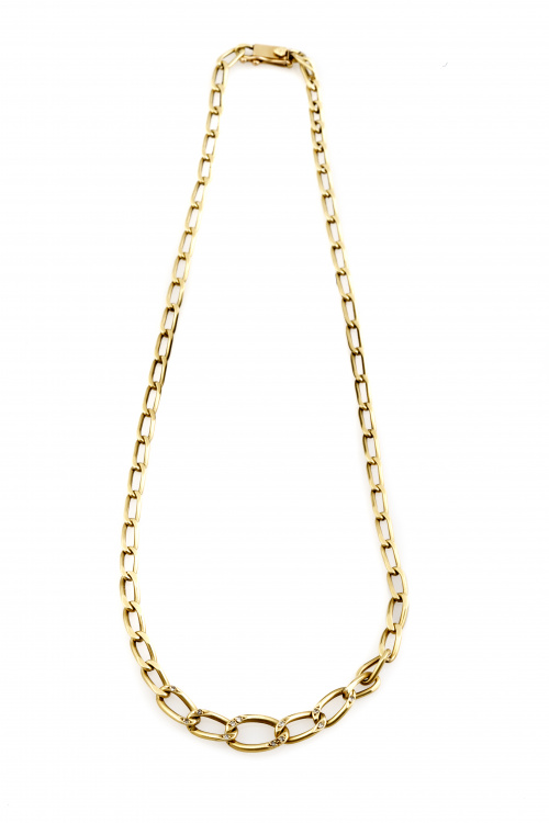 Collar de cadena de eslabón barbado de tamaño creciente hac