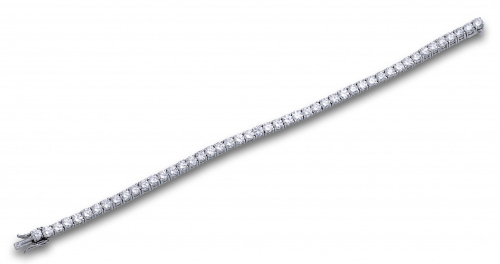 Pulsera rivière con 48 brillantes que suman 9,40 ctes.