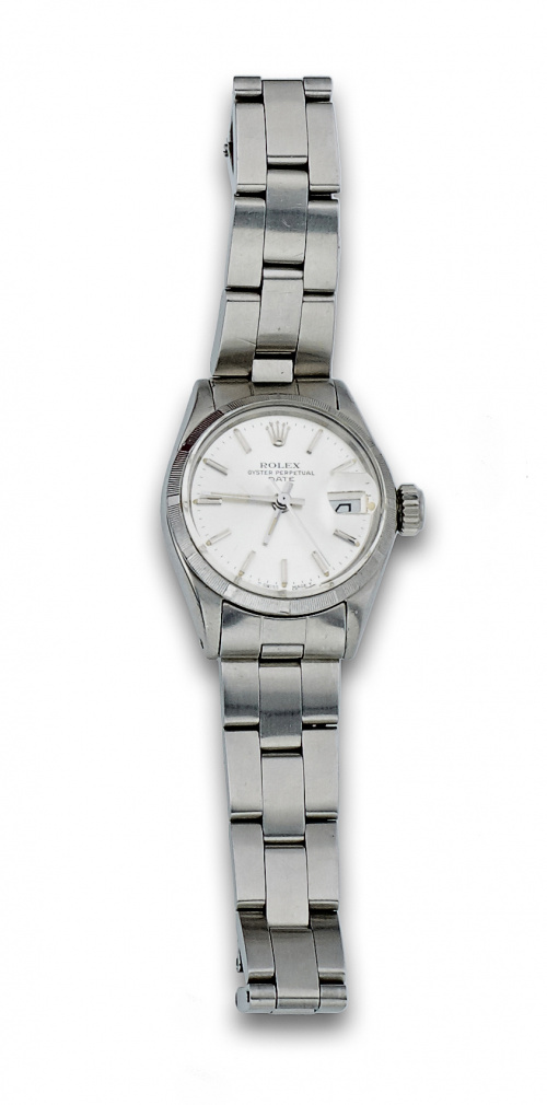 Reloj ROLEX Oyster perpetual Date en acero. Brazalete 78340