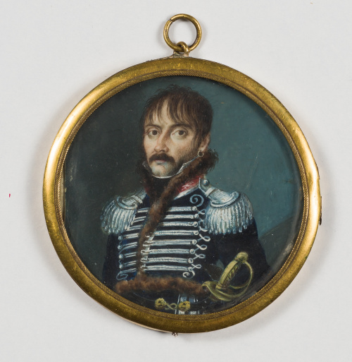 ESCUELA ESPAÑOLA, SIGLO XIXRetrato de un Capitán de Húsare