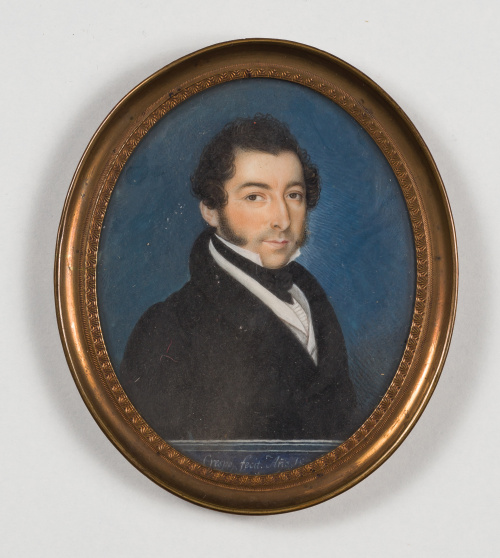 JOSÉ CRESPO (Escuela española, S. XIX)Retrato de caballero