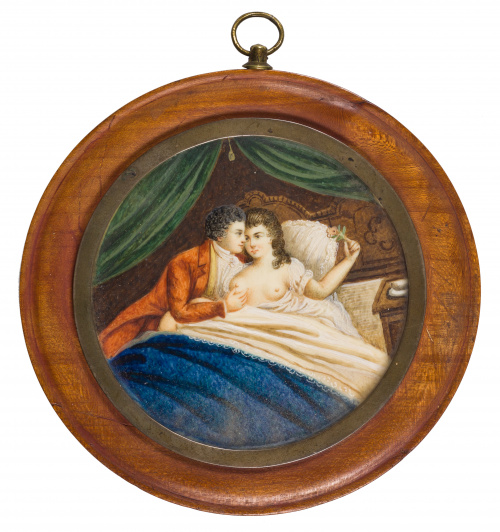 ESCUELA FRANCESA, SIGLO XIXEscena erótica.