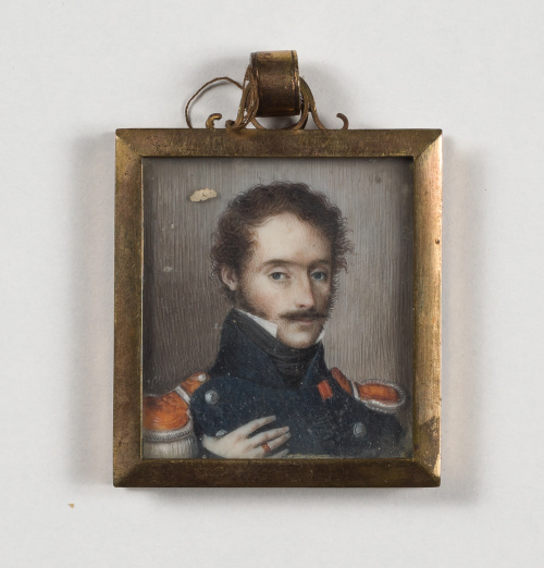 ESCUELA ESPAÑOLA, SIGLO XIX“Retrato de teniente infantería