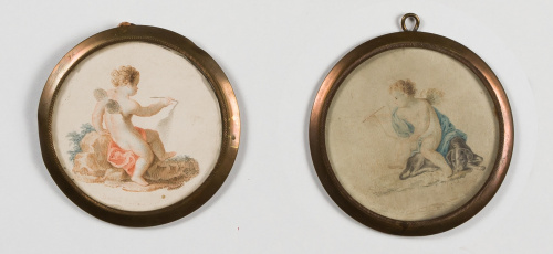 ESCUELA CENTROEUROPEA, SIGLO XIXPar de alegorías de la pin