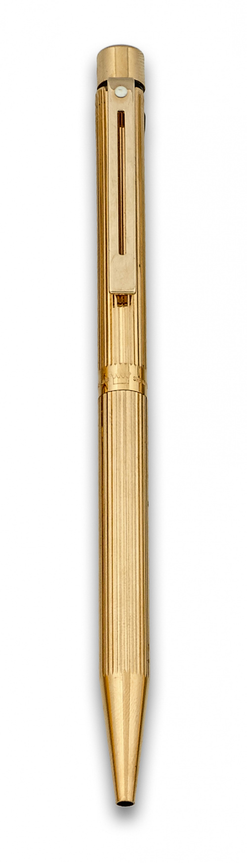 Bolígrafo SHEAFFER modelo Targa laminado en oro.